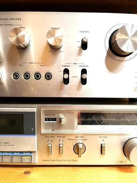 ★VINTAGE ヴィンテージ ステレオセット★アンプ + レコードプレーヤー + カセットデッキ★Victor Technics HITACHI★の画像4