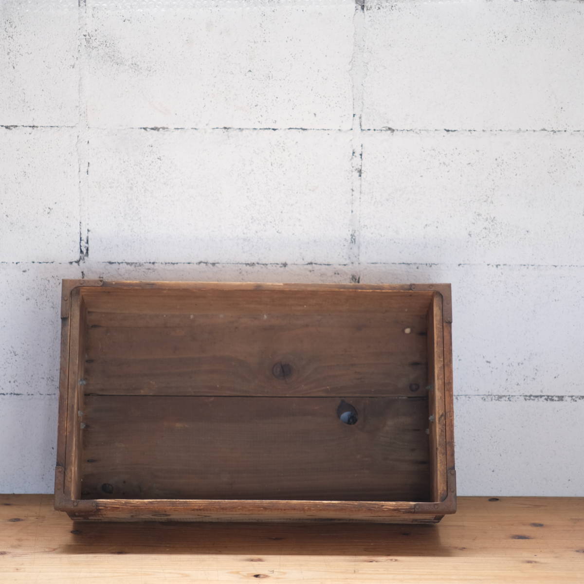 古いパン工房の木箱　A　アンティーク　ナチュラルガーデン　アトリエ　天然生活　_画像4