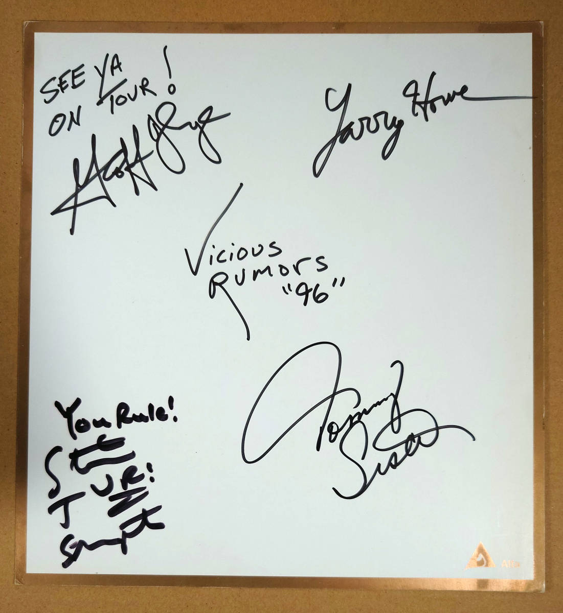 CD Vicious Rumors / Something Burning Thrash Heavy Metal ヴィシャス ルーマーズ signed autographed サイン_画像5