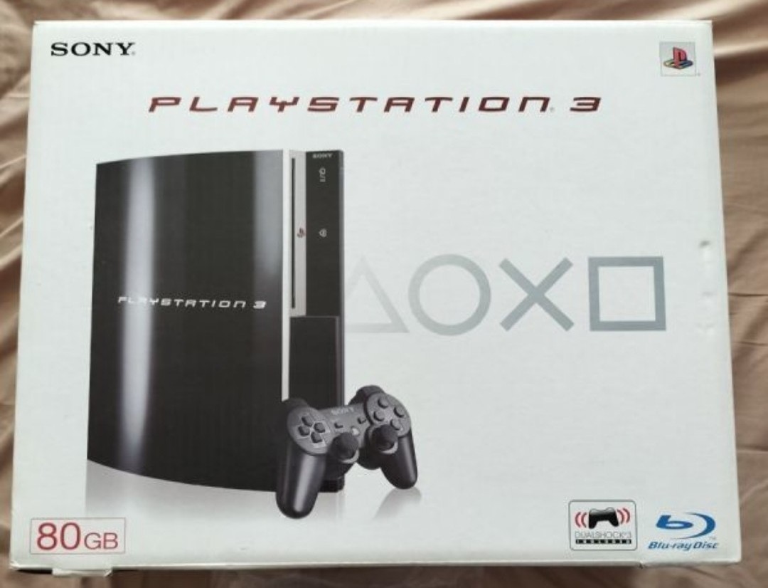 美品 動作確認済 PS3本体一式 コントローラー 厚型 初期型 ブラック プレステ3 PlayStation3 ソニー SONY 美品外箱 HDMI付き　fw4.76 _画像1