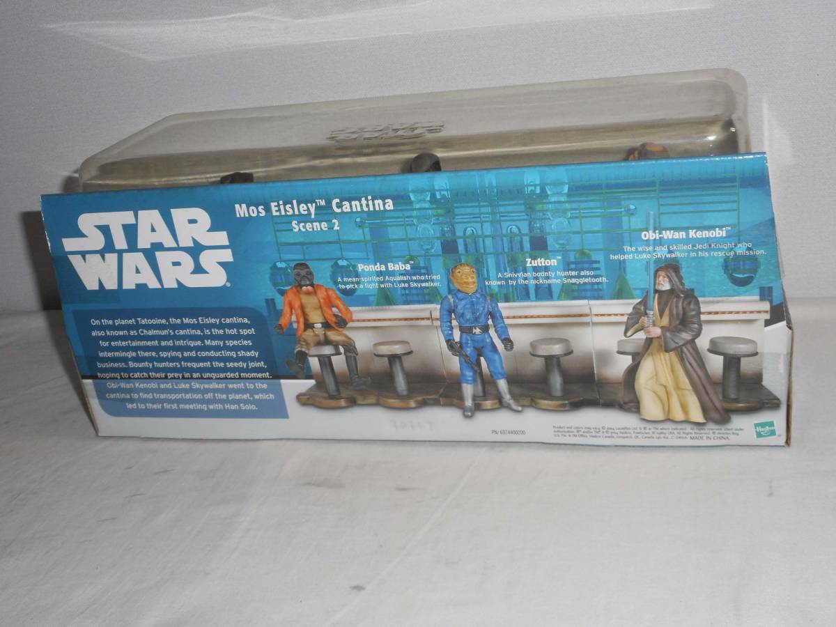 Hasbro STAR WARS スターウォーズ フィギュア Mos Eisley Cantina Scene 2 モスアイズリーカンティーナ2 オビワン、ザットン、ポンダバーバ_画像2