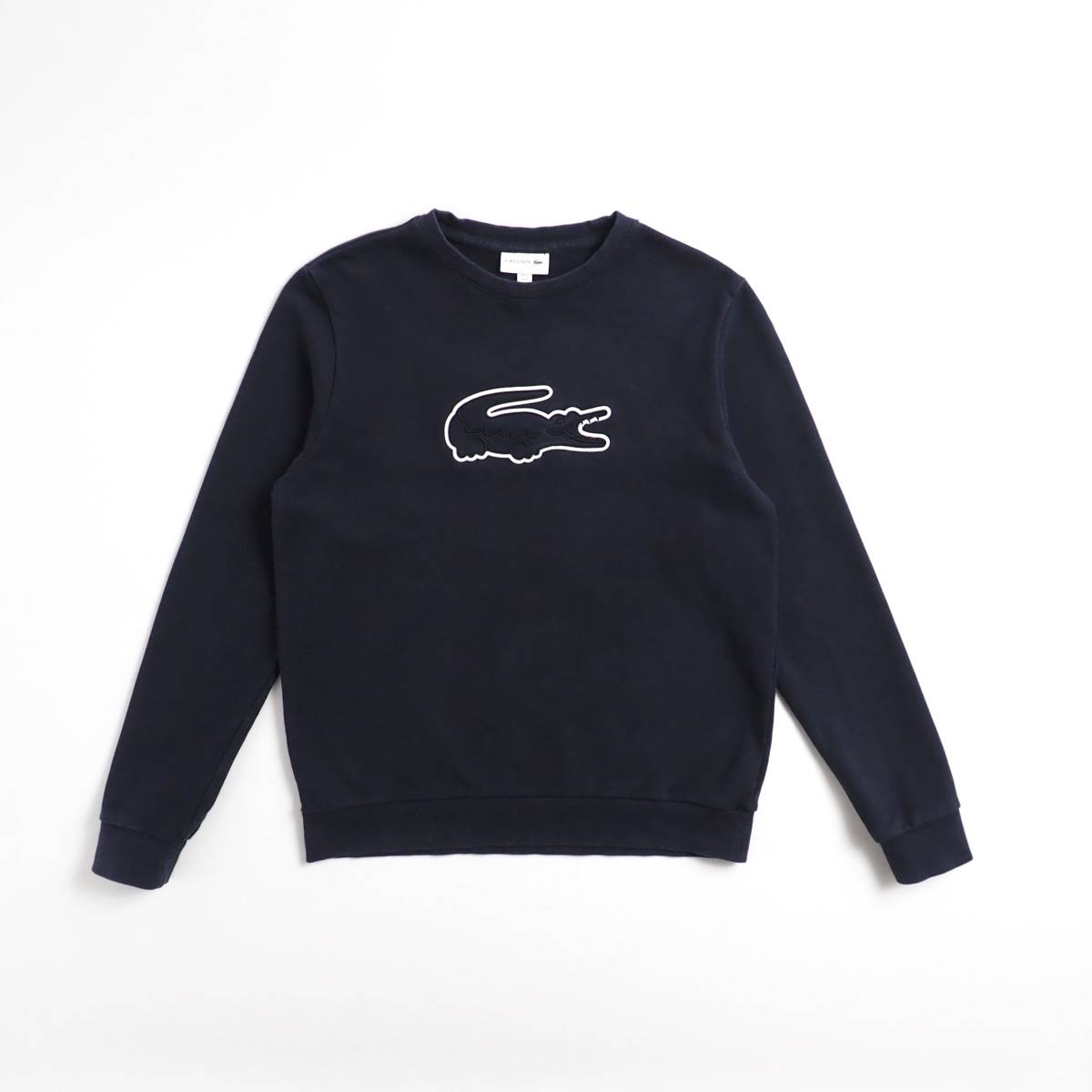 ラコステ　Lacoste　スウェット　トレーナー　ビッグワニ　ネイビー　美品　メンズ_画像1