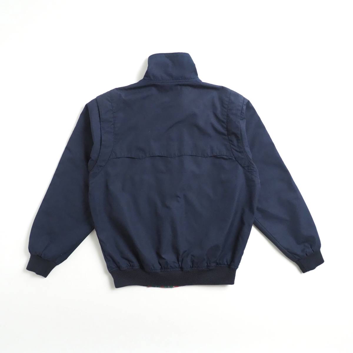 ラコステ Lacoste スイングトップ ブルゾン 裏地チェック柄 ネイビー 美品 メンズ