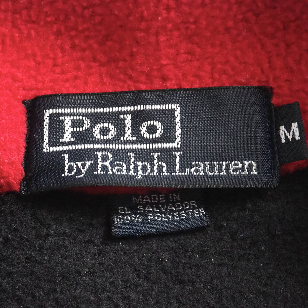 ラルフローレン　Ralph Lauren　フリース　ブルゾン　ハーフジップ　ブラック　美品　メンズ