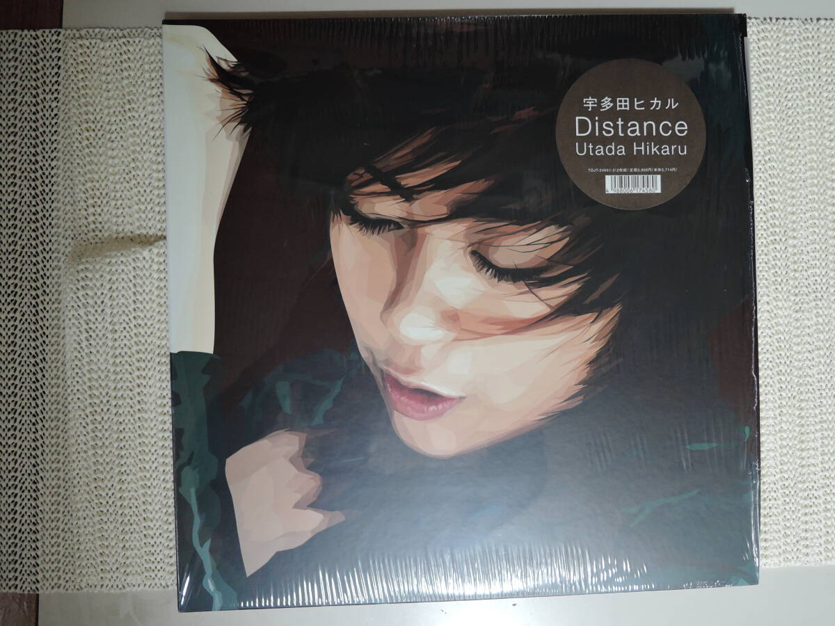 【レア・オリジナル盤・送料無料】　宇多田 ヒカル ／　Distance　（ディスタンス）　Eastworld TOJT-24651-2　　ＬＰ２枚組_画像1