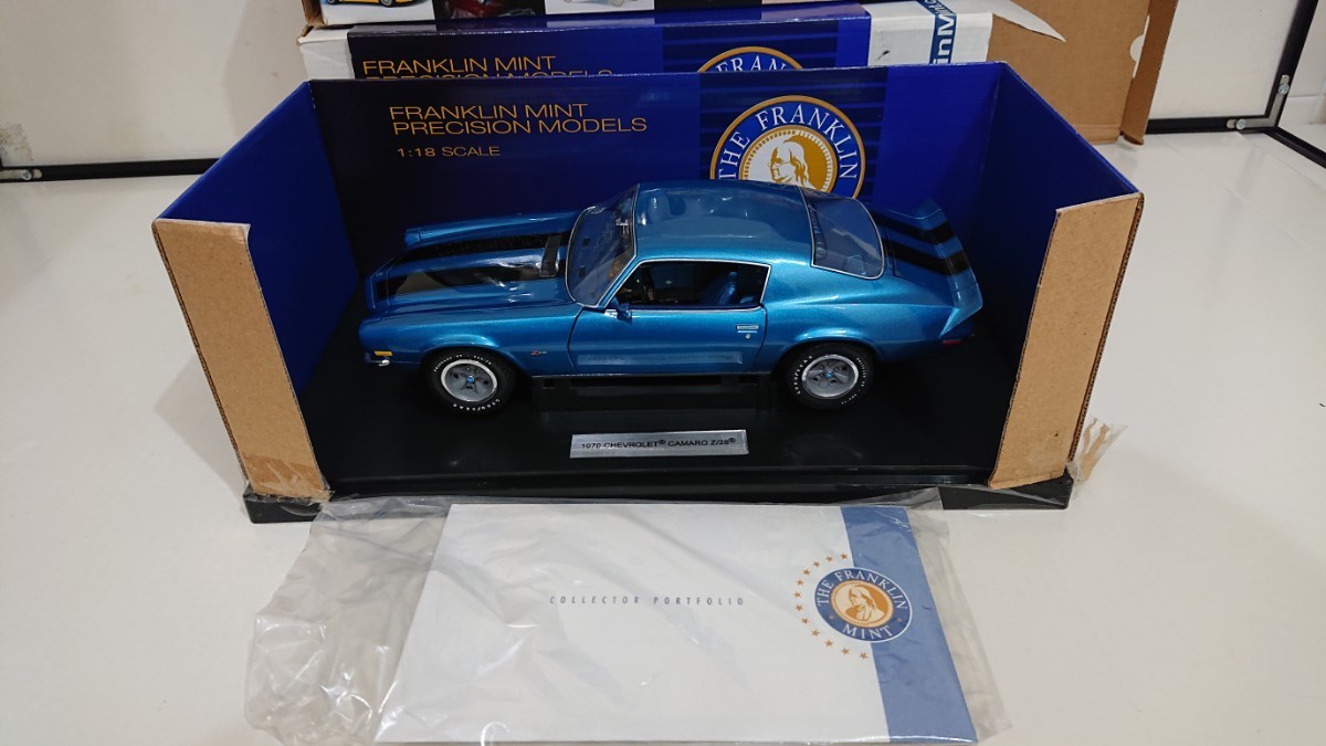 FRANKLIN MINT PRECISION MODELS 1970 Chevrolet Camaro Z/28 1/18 Franklin Mint Chevrolet Camaro Z28 1/18sa mechanism ma minicar 