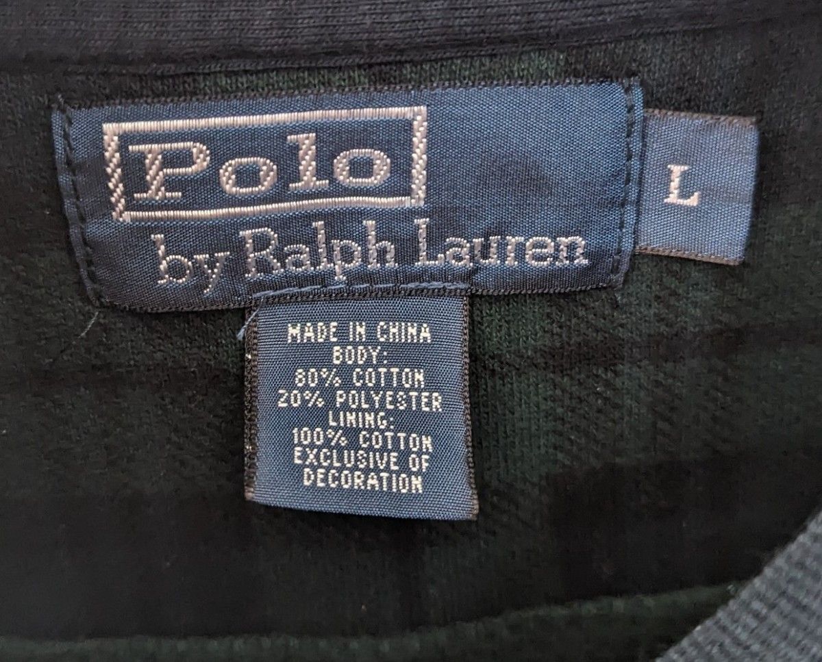 POLO RALPHLAUREN BLACKWATCH ジップアップスウェット 緑 ジャケット チェック柄 ポロラルフローレン