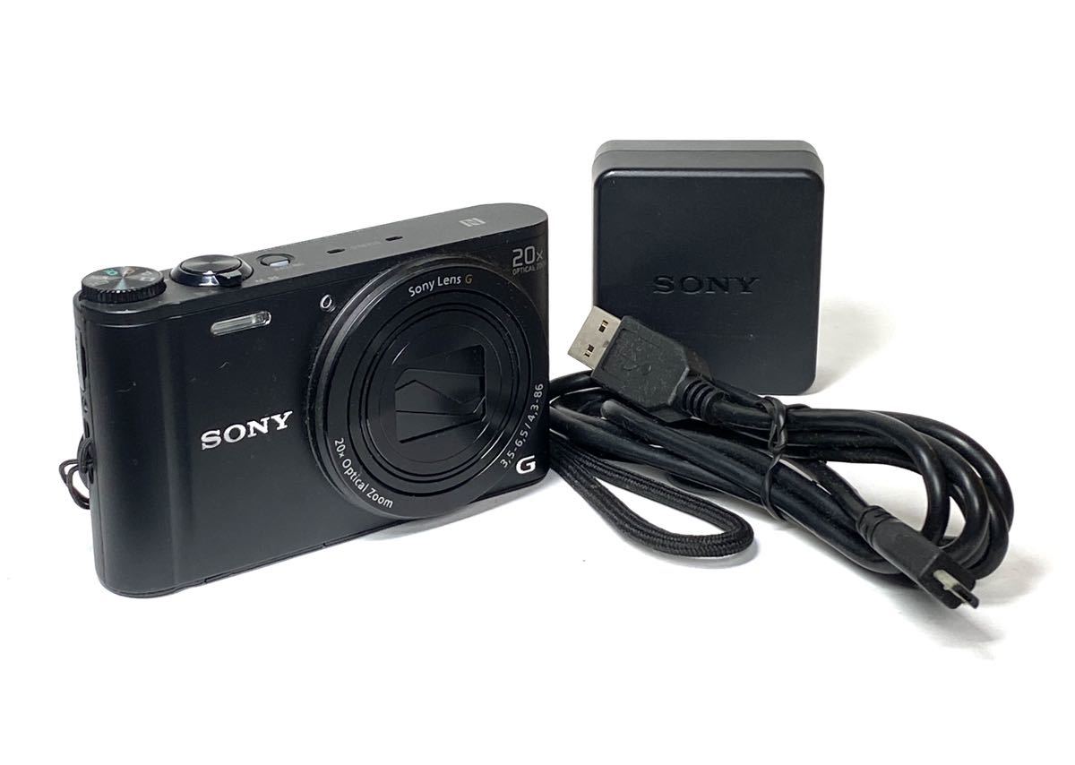 SONY ソニー Cyber-shot サイバーショット DSC-WX350 コンパクトデジタルカメラ Black Wi-Fi使用可_画像1