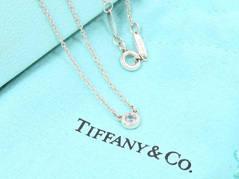 TIFFANY&Co ティファニー Ag925 カラー バイザヤード アクアマリン