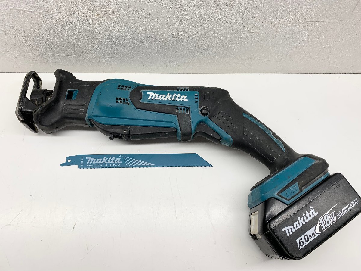 （通電確認済み）MAKITA マキタ 18V 充電式レシプロソー JR184DT　バッテリー付属　DC18V BL1860B_画像1