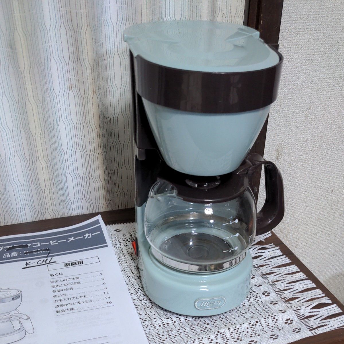 ラドンナ トフィーシリーズ4人分 コーヒーメーカー水容器一体型 ラドンナ トフィーシリーズ4人分 コーヒーメーカー水容器一体型
