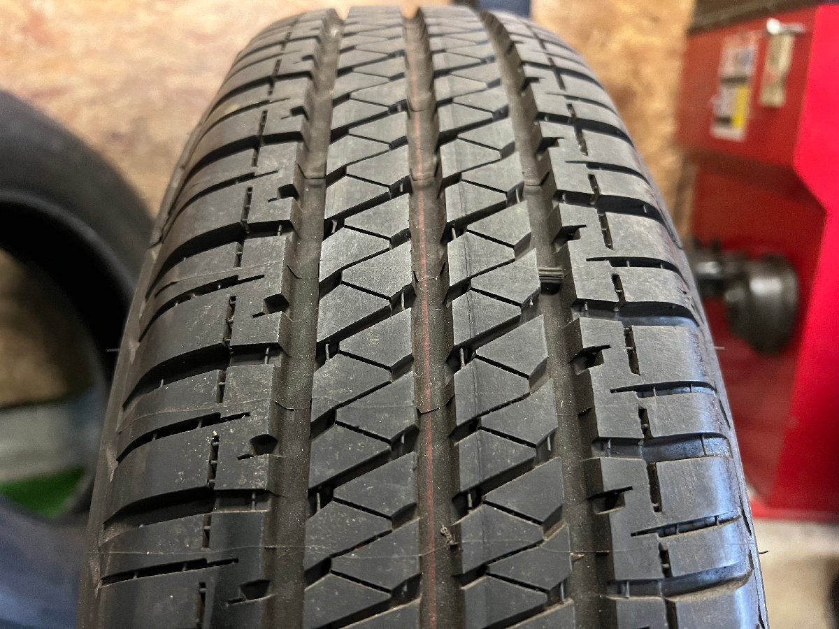 ② ほぼ新車外し 195/80R15 BRIDGESTONE DUELER H/T 684Ⅱ 2021年製 バリ山 夏タイヤ 4本セット Kの画像2