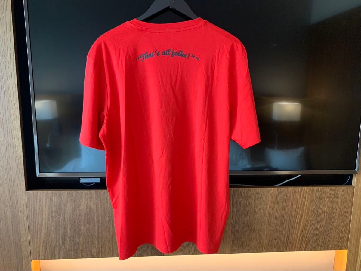 新品　BOSS バックスバニー Tシャツ　赤　L 限定コラボ　HUGOBOSS 半袖Tシャツ