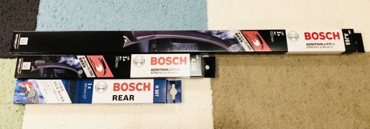 送料無料【BOSCH ボッシュ】エアロツインJ-フィット ワイパーブレード AJ65 AJ34 リヤ専用H307 三菱コルトプラスに使用_画像1