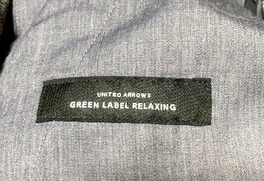 美品 UNITED ARROWS green label relaxing ユナイテッドアローズ スラックス パンツ グレー ビジカジ サイズ S 無地 gray 32141552551_画像3