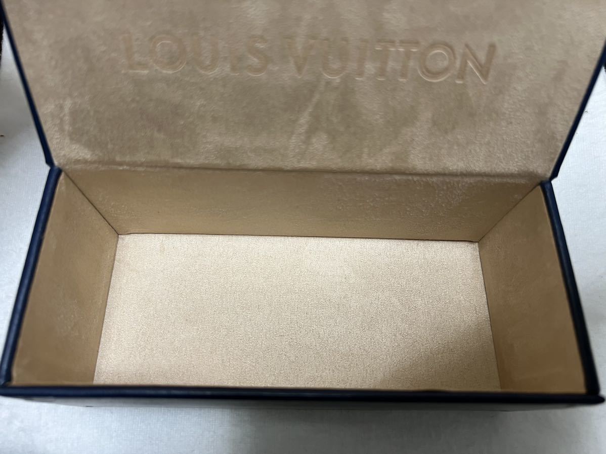 【未使用品】【送料無料】LOUIS VUITTON ルイヴィトン ヴィトン メガネ サングラスケース 空箱 紺 ブルー_画像6