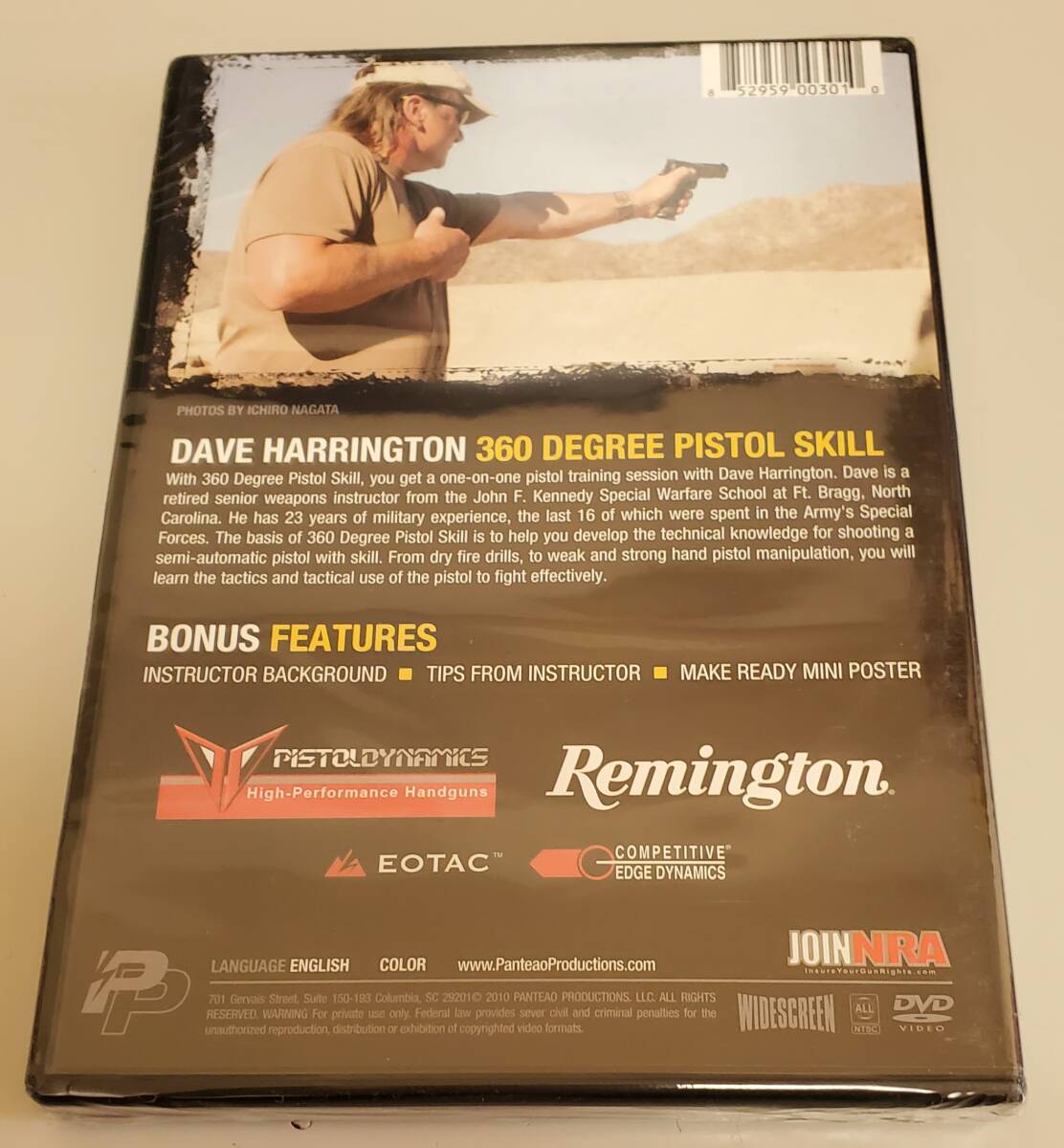 DAVE HARRINGTON 360DEGREE PISTOL SKILL VOLUME2 /DVD 【未使用未開封品】 YHの画像2