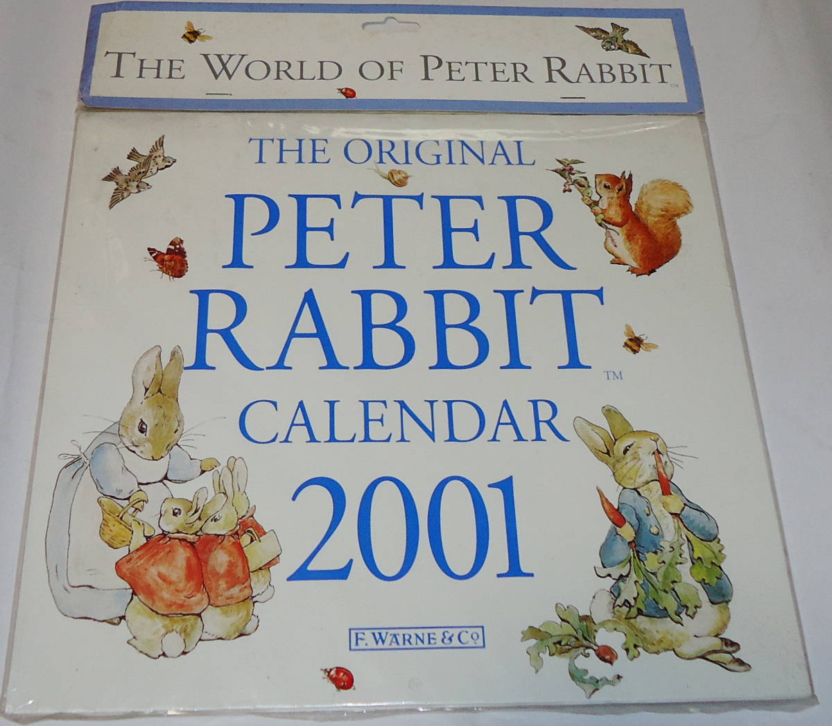 送0 未開封 海外 ピーターラビット カレンダー 2001 PETER RABBIT ビアトリクス・ポター ★条件付でおまけあり_未開封です。