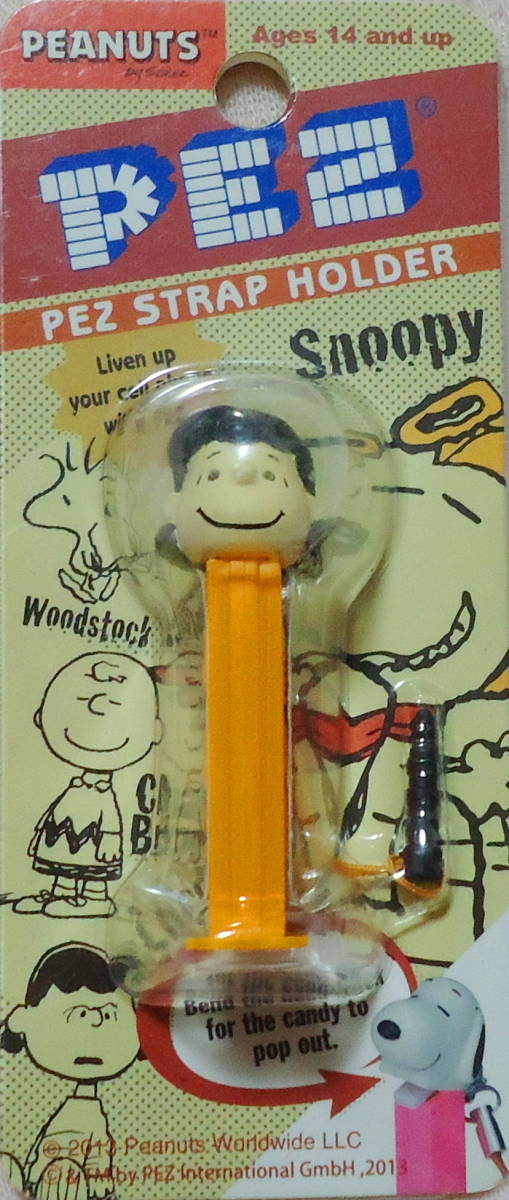 送0 新品 PEZ ペッツ スヌーピー ルーシー スマホ イヤホン ピアス SNOOPY PEANUTS ★条件付スヌーピー刺しゅう入ブックカバー有_未開封です。