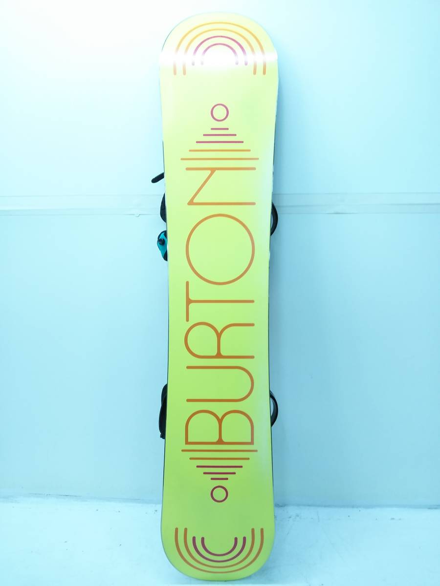 美品! 初心者オススメ BURTON バートン LYRIC EST 142cm + STILETTO Mサイズ レディース スノーボード ケース付き3点セット 0212F2S9 @140_画像3