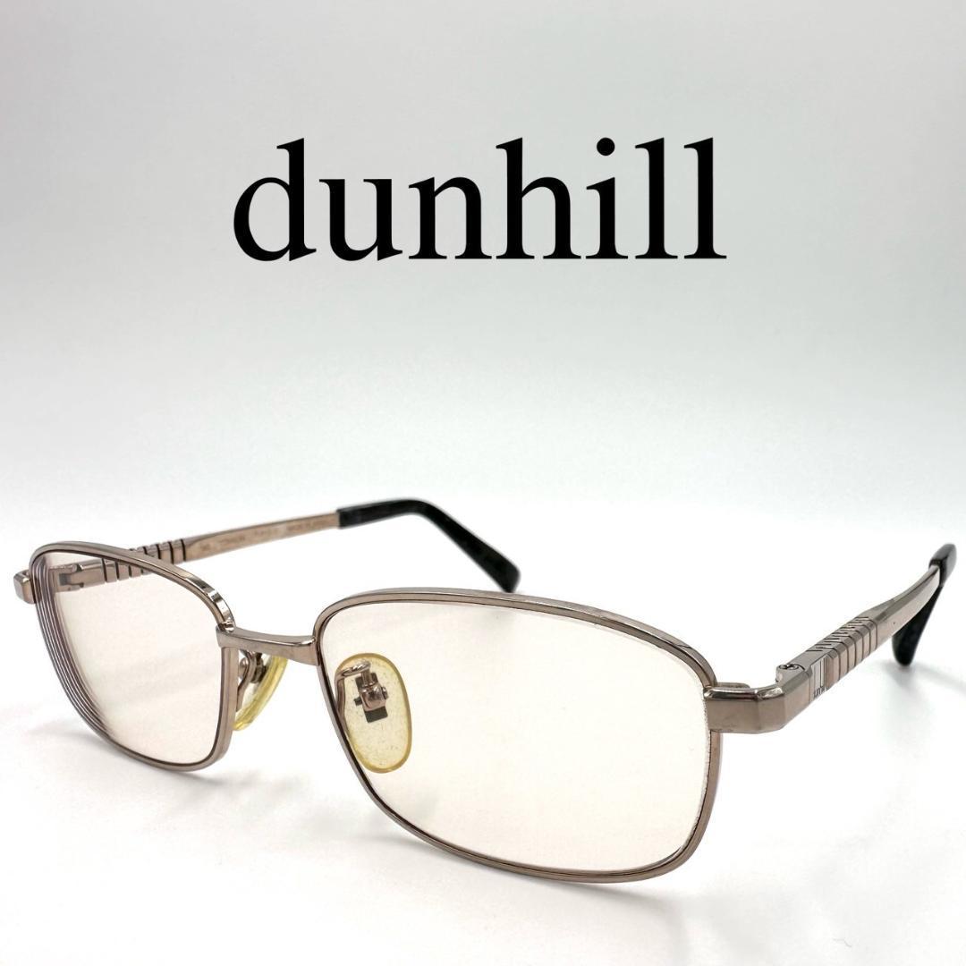 dunhill ダンヒル メガネ 眼鏡 度入り ワンポイントロゴ フルリム_画像1