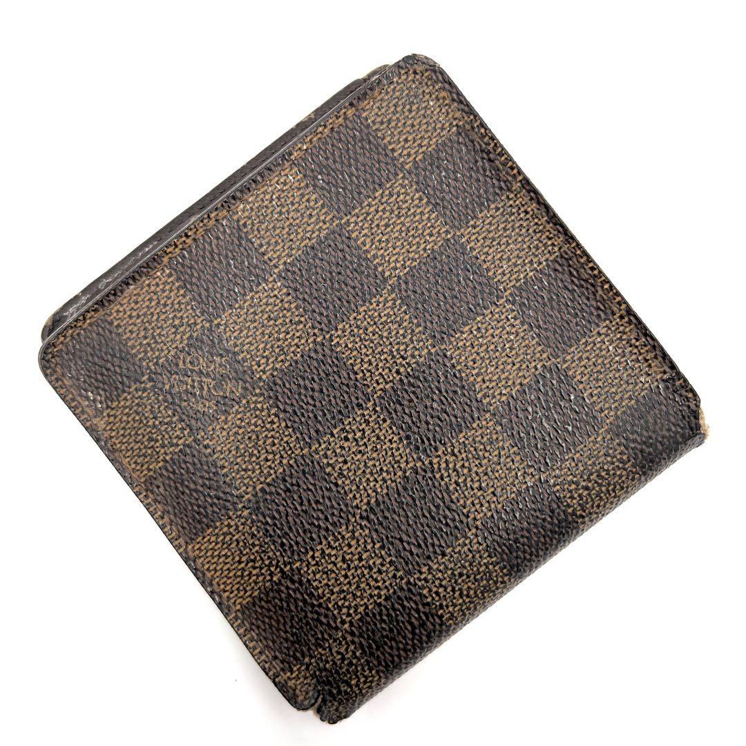 Louis Vuitton ルイヴィトン 折り財布 ダミエ ブラウン系 総柄の画像2