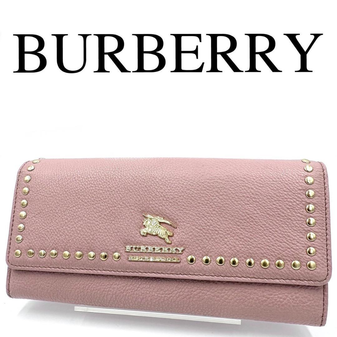 BURBERRY BLUE LABEL バーバリー 長財布 チェック柄 ロゴ金具_画像1