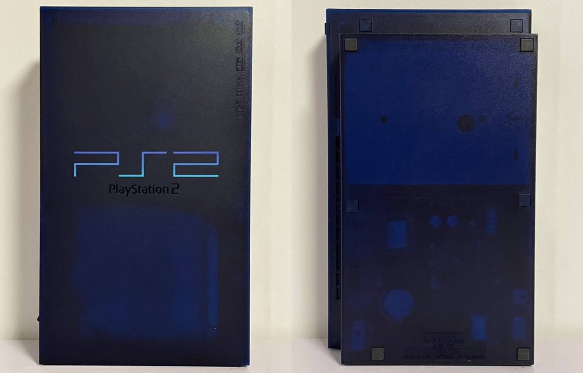 まとめ買いでお得 ★【動作品】 ミッドナイトブルー Sony PS2 Midnight Blue BB Pack★ SCPH-50000 MB/NH〈本体美品〉【OPERATION CONFIRMED】EXCELLENT