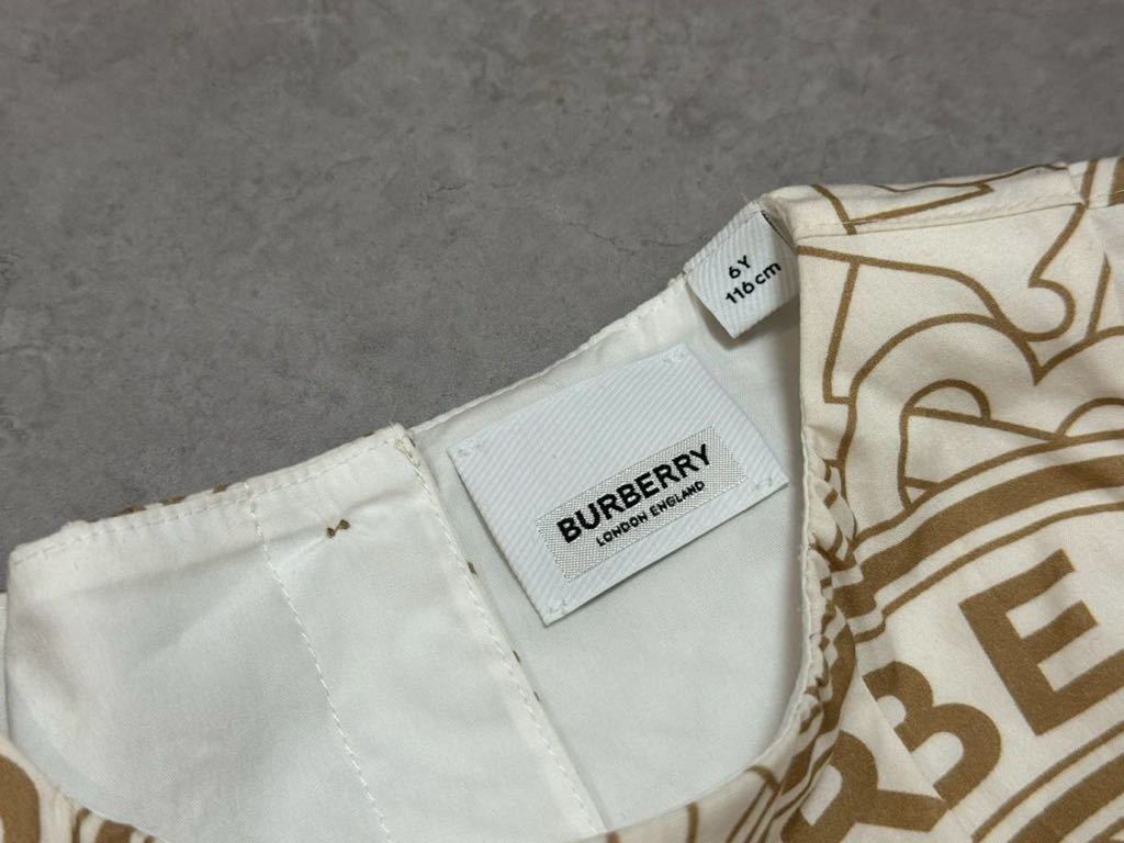 ★BURBERRY Children バーバリーチルドレン　ワンピース　シャツワンピ　美品　可愛い　6Y★_画像5