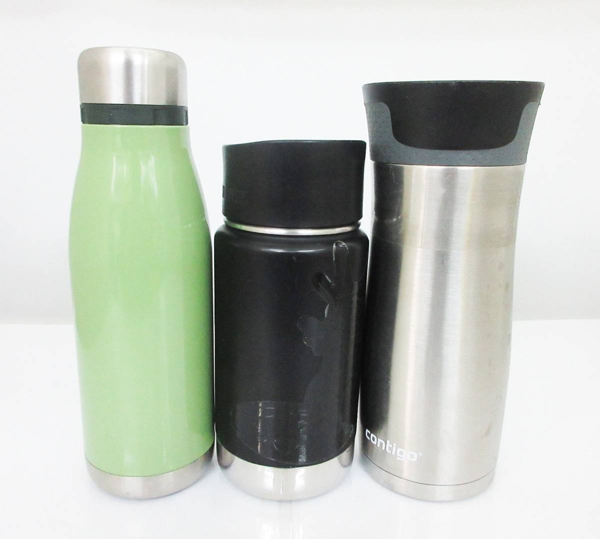 N8150【水筒】3本★contigo コンティゴ 473ml★スケーター STY4★klean kanteen クリーンカンティーン 12oz 355ml★ステンレスボトル_画像4