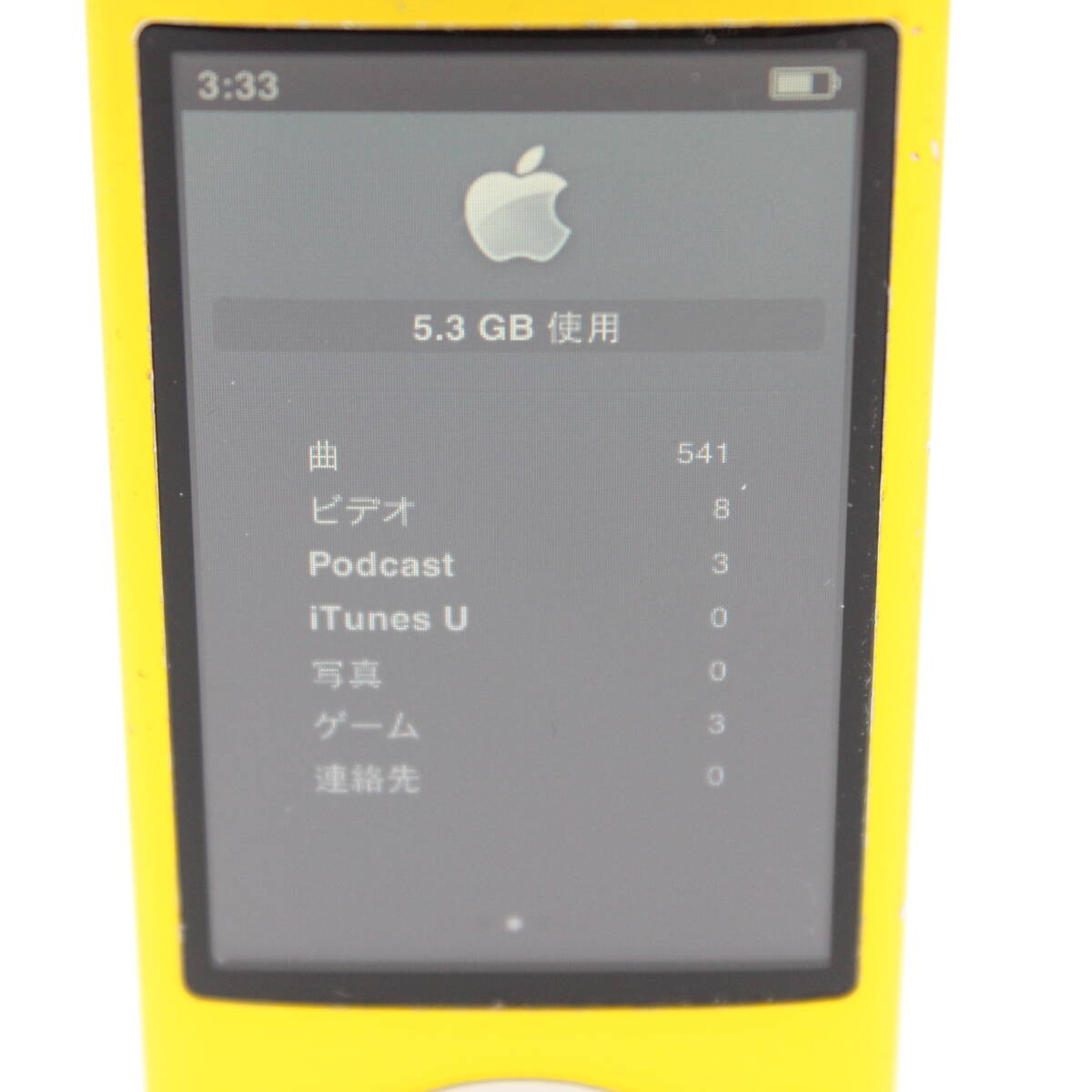 iPod nano 第5世代 8GB イエロー PC043J #13794_画像3