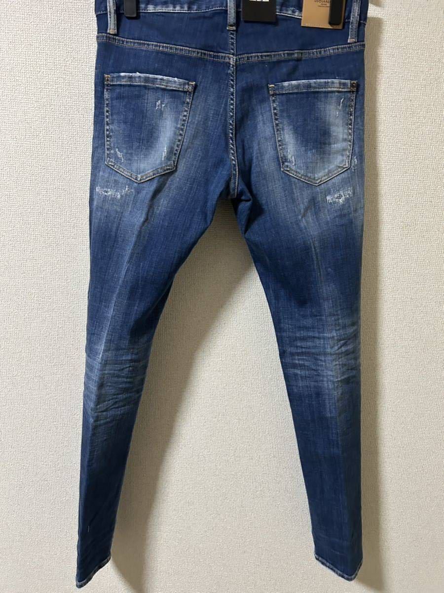 23AW MEDIUM SLASH WASH COOL GUY JEANS 48 ディースクエアード デニム クールガイ_画像6