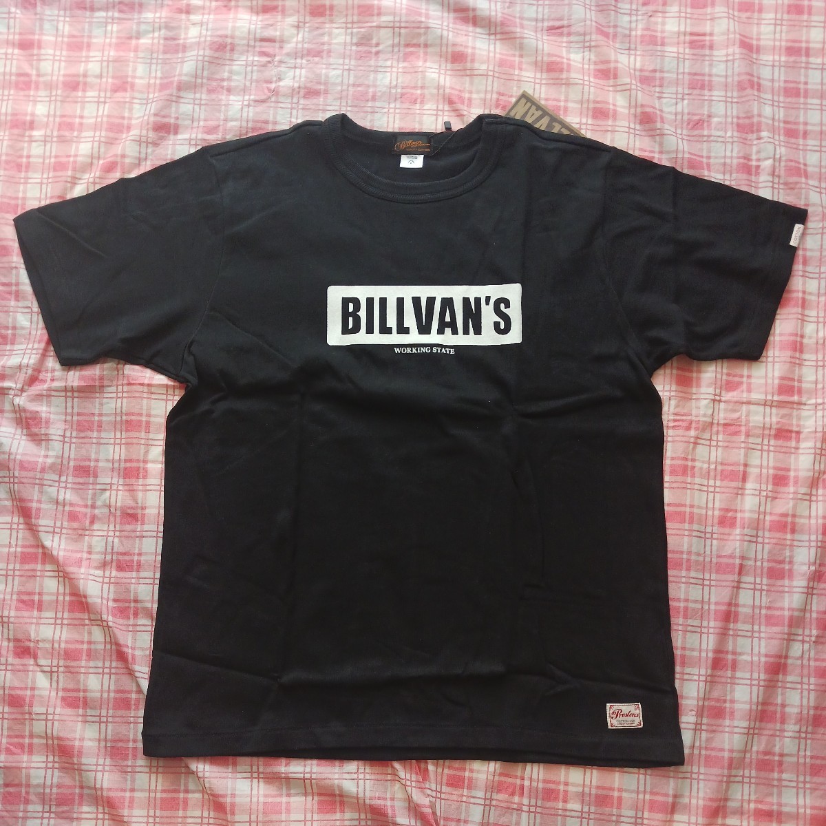 BILLVAN ビルバン XLサイズ XL トップス ボックスロゴ Tシャツ ブラック 黒 GBV-0726 メンズ アメカジ カジュアル 上着 ロゴTシャツ_画像1