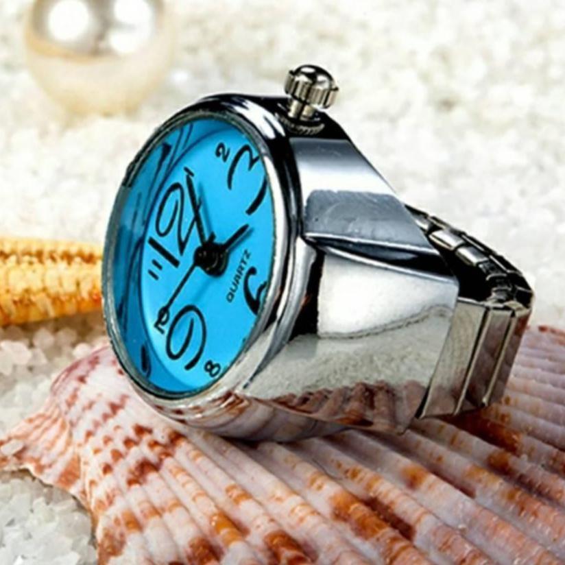 新品　未使用◆　レディース 腕時計 リングウォッチ 指輪時計 指時計 アナログ 指輪　文字盤直径約2.4cm 文字盤厚度約0.8cm バンド4.8-6cm_画像3