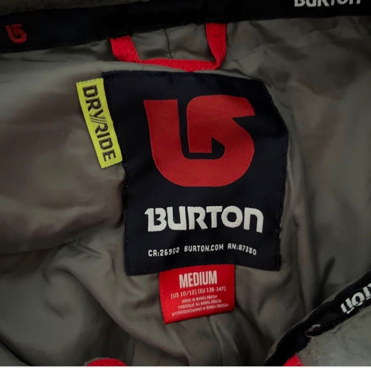 ②上下セットBurton バートン キッズ M129-135 スノーボードジャケット パンツ136-147パッドスパッツ