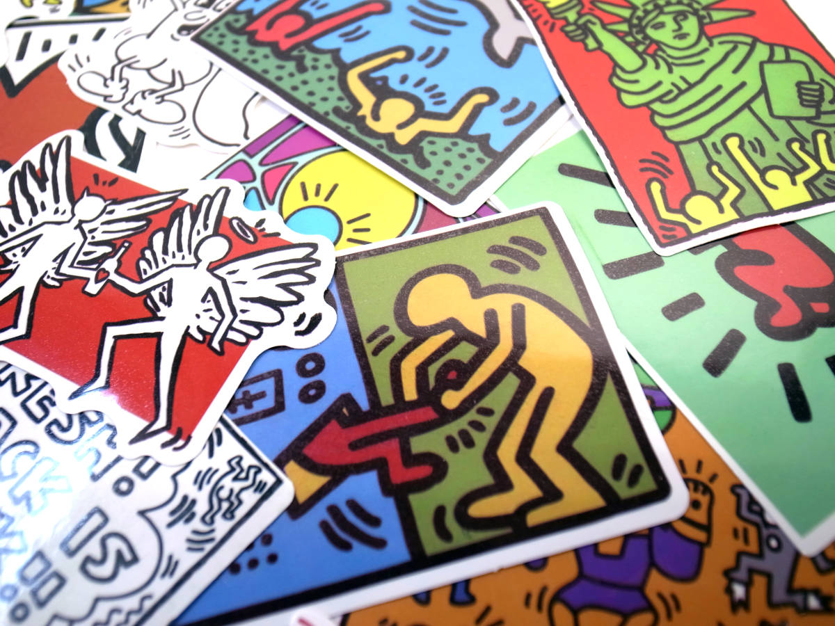 ★SALE★ キースヘリング ステッカー 45枚セット Keith Haring PVC 防水 ポップアート 芸術 Moma