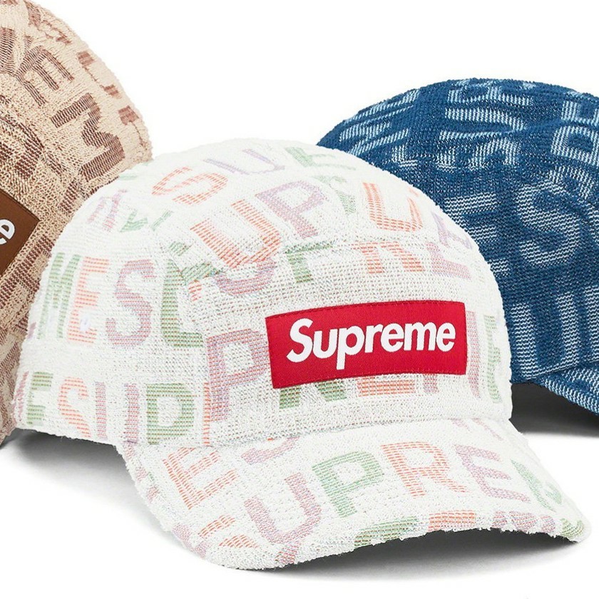 オンライン購入 Supreme Terry Spellout Camp Cap シュプリーム キャンプキャップ ボックスロゴ Washed Chino Twill