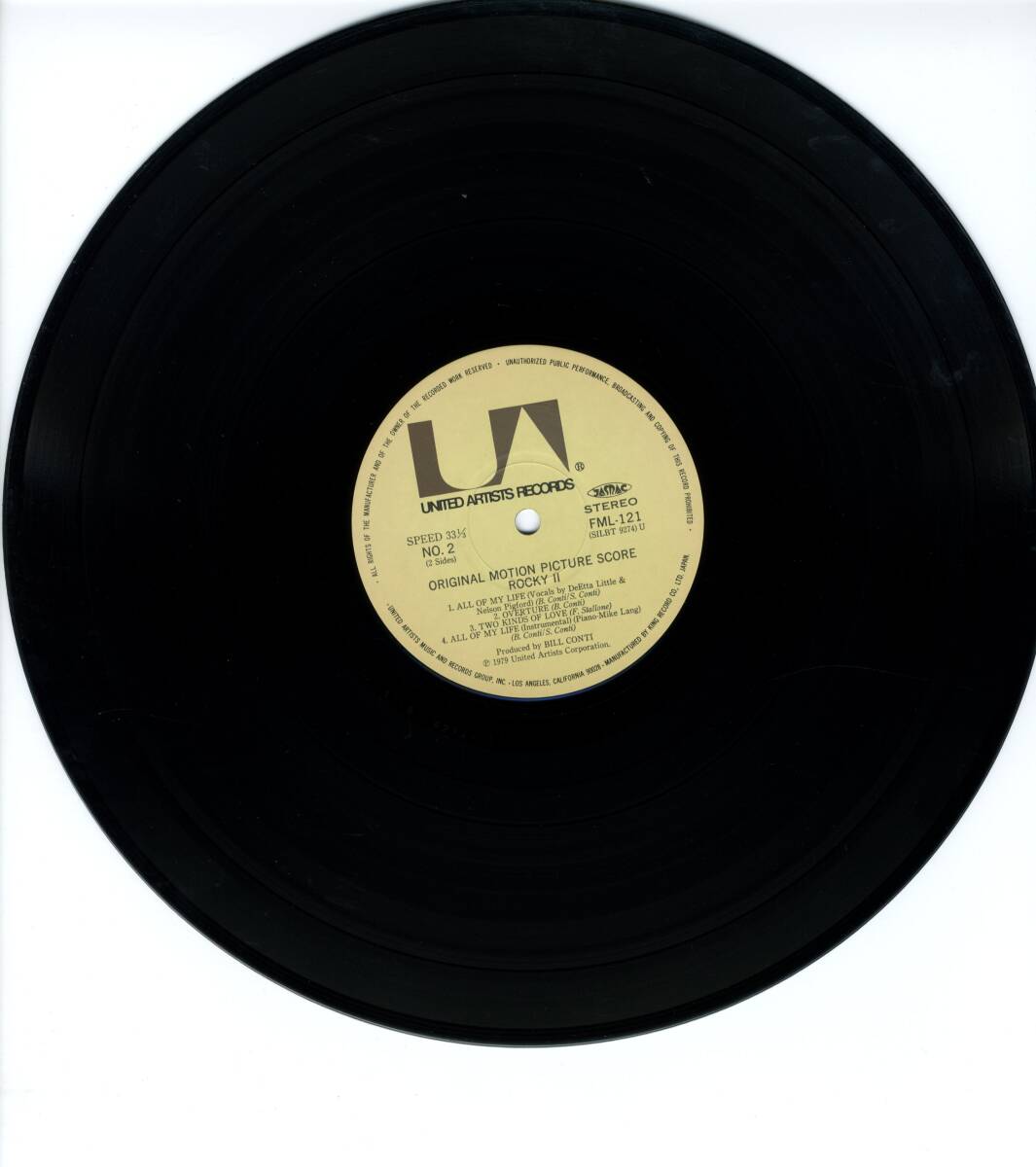 LP ROCKY Ⅱ / BILL CONTI ロッキー 2【Y-791】の画像4
