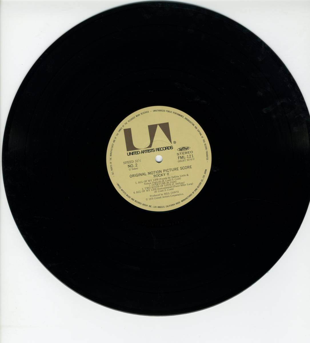 LP サントラ盤 ビル・コンティ ロッキー2 ROCKY Ⅱ 【Y-666】の画像5