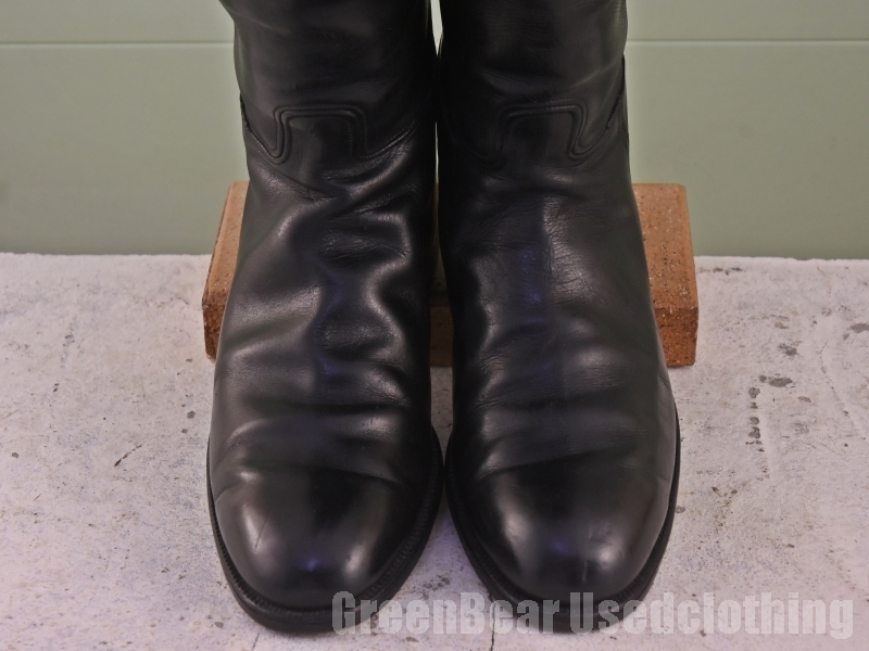X784* Англия производства [MANFIELD&SON] Vintage Police ботинки хороший тест атмосфера выдающийся чёрный черный мужской 25.5~26. примерно 