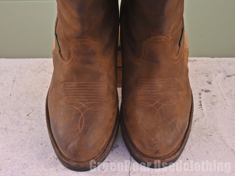 X791* men's [DAN POST] western boots lining attaching tea Brown 11EW 29cm