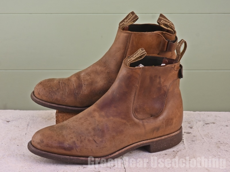 X804◆オーストラリア製【Ian Marold the Bootman】ビンテージ 重厚 メンズブーツ 良い味 茶 ブラウン 28～28.5cmくらい