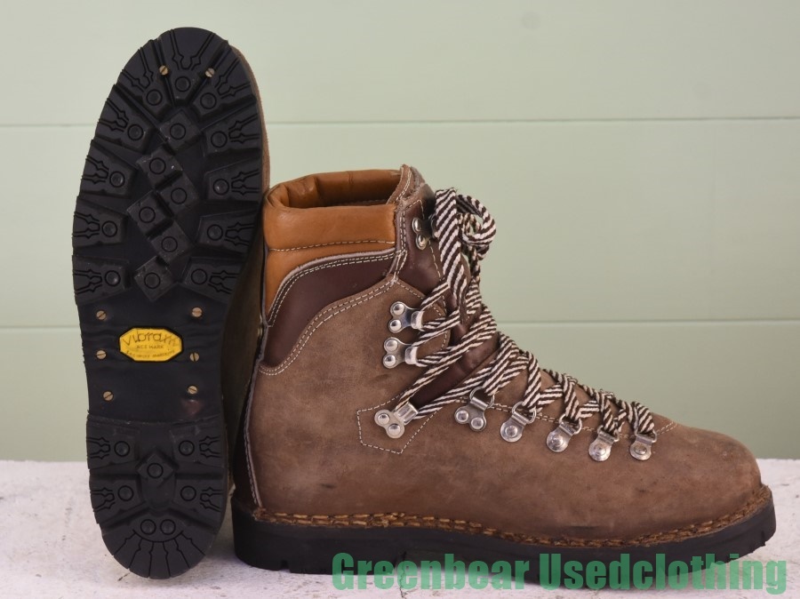 X685* Italy made [Thom MCAN] Vintage trekking boots wise small . tea Brown men's 9.5 27.5cm