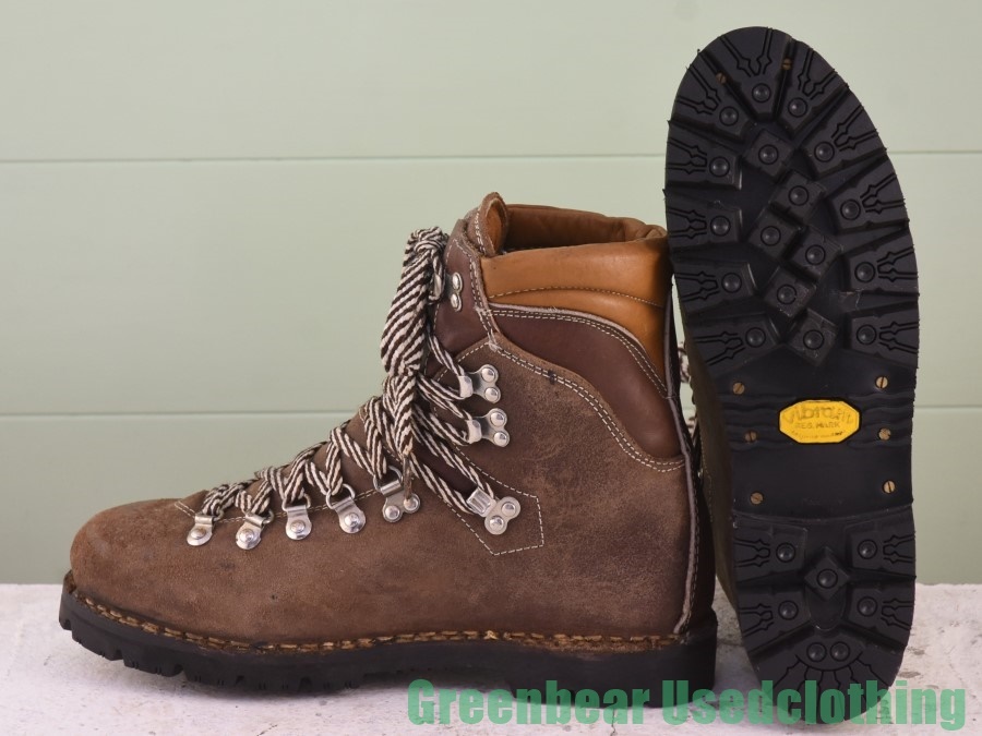 X685* Italy made [Thom MCAN] Vintage trekking boots wise small . tea Brown men's 9.5 27.5cm