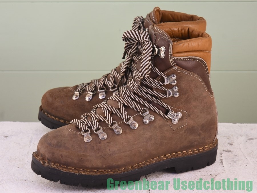 X685* Italy made [Thom MCAN] Vintage trekking boots wise small . tea Brown men's 9.5 27.5cm