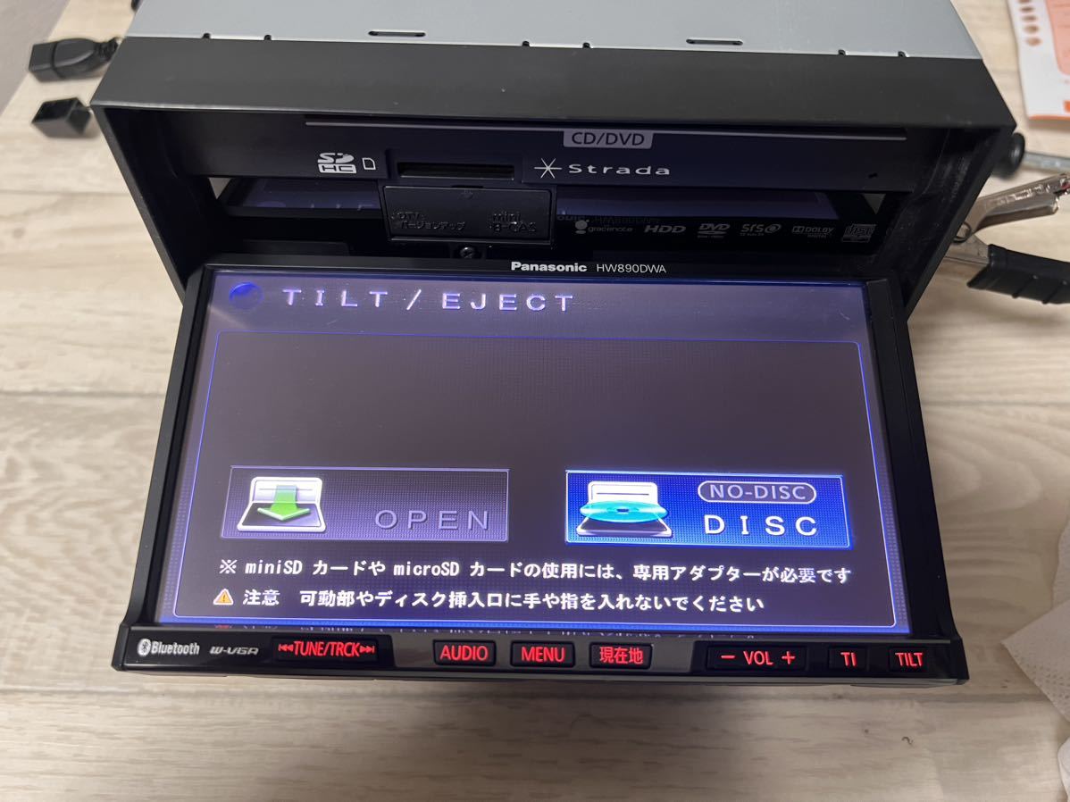 CN-HW890DWA Panasonic ストラーダ DVD再生 Bluetooth テレビ フルセグ SDカード iPod CD録音HDD再生の画像5