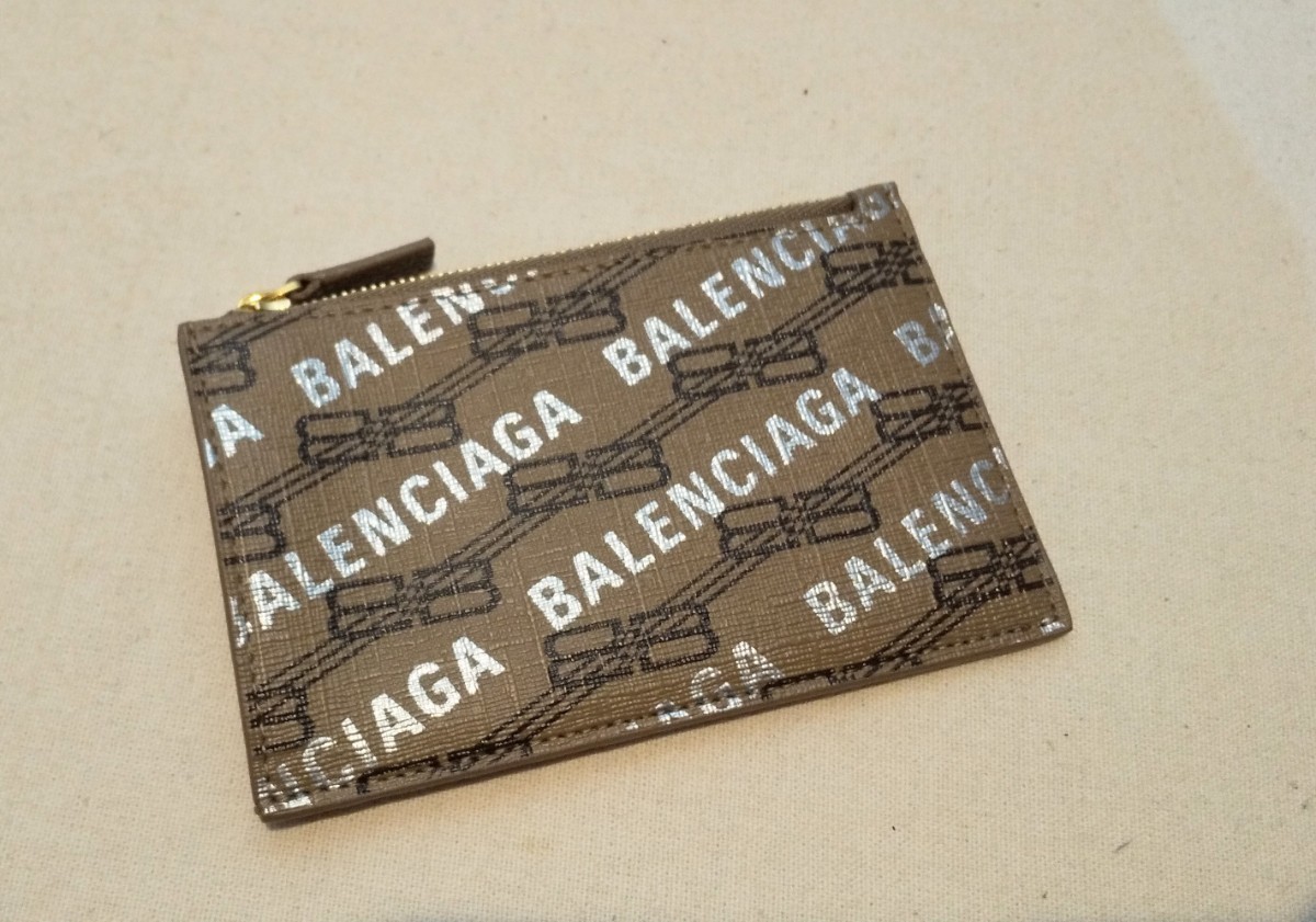 ［新品 ］バレンシアガ BALENCIAGA ★ カードケース 小銭入れ★ ブラウン系 _画像2