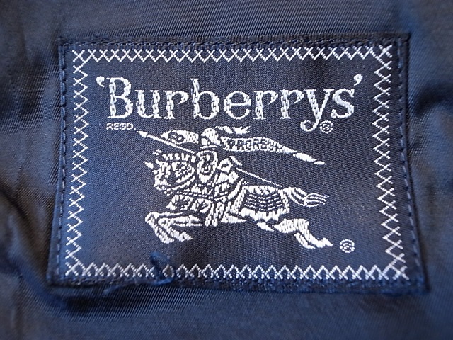 Burberrys バーバリー TASMANIA WOOL ウール オールシーズン ２釦 紺 ブレザー テーラード ジャケット 金釦 サイズ AB7 XL 相当_画像7