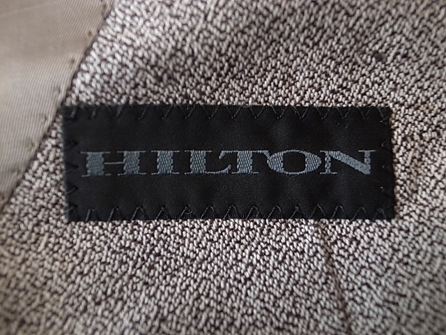 HILTON Ring Jacket ヒルトン リングヂャケット Feather Jacket 麻綿 リネンコットン ２釦 テーラード ジャケット ブレザー サイズ Wide Lの画像7