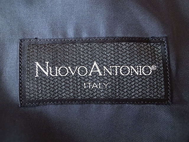 NUOVO ANTONIO ウール オールシーズン ダブル 紺 ブレザー テーラード ジャケット 金釦 サイズ ３XL 相当_画像7